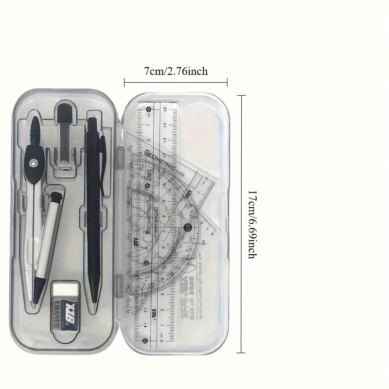 Compass and Ruler Set, Geometr - Math Geometry Set With Compass 评论和价格