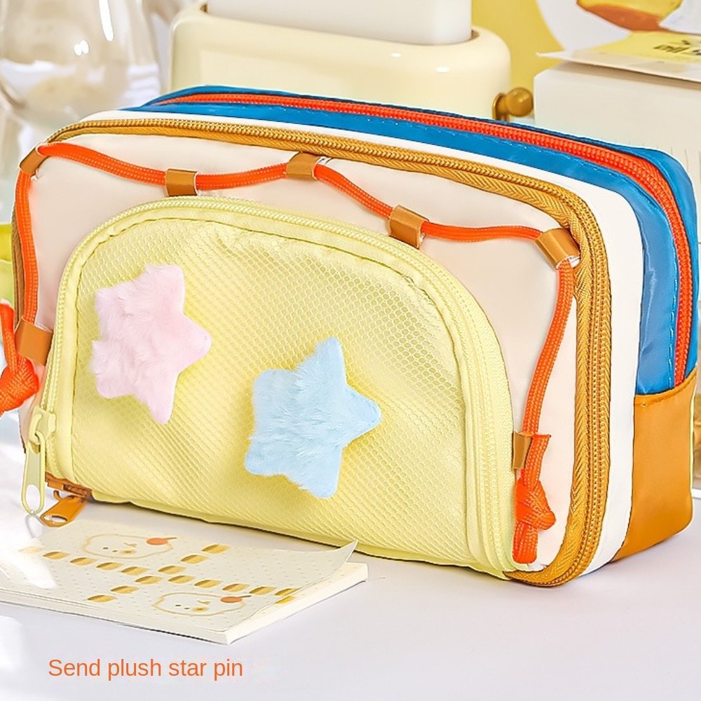7 Multilayer Y2K Star Statione - Aesthetic Large Pencil Case Pouch 评论和价格