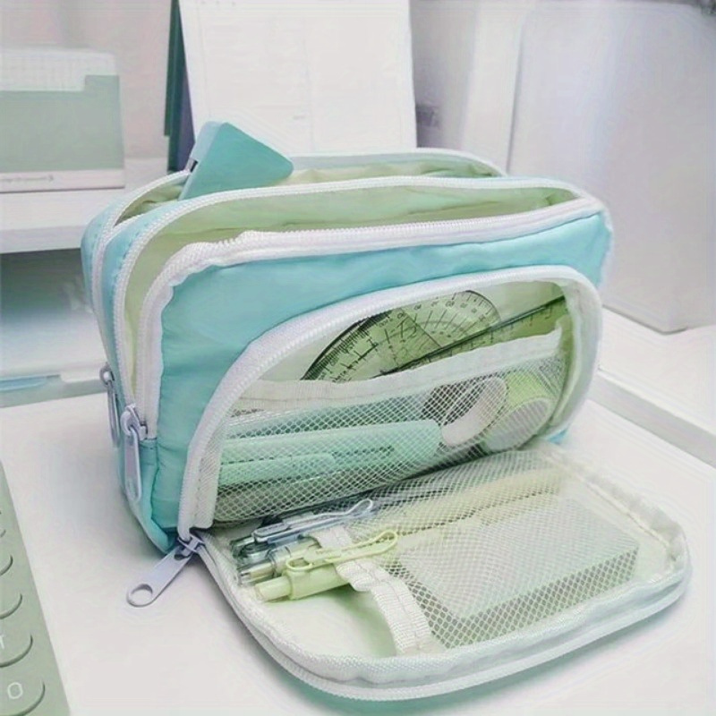 Girl Large Capacity Aesthetic  - Aesthetic Large Pencil Case Pouch 评论和价格