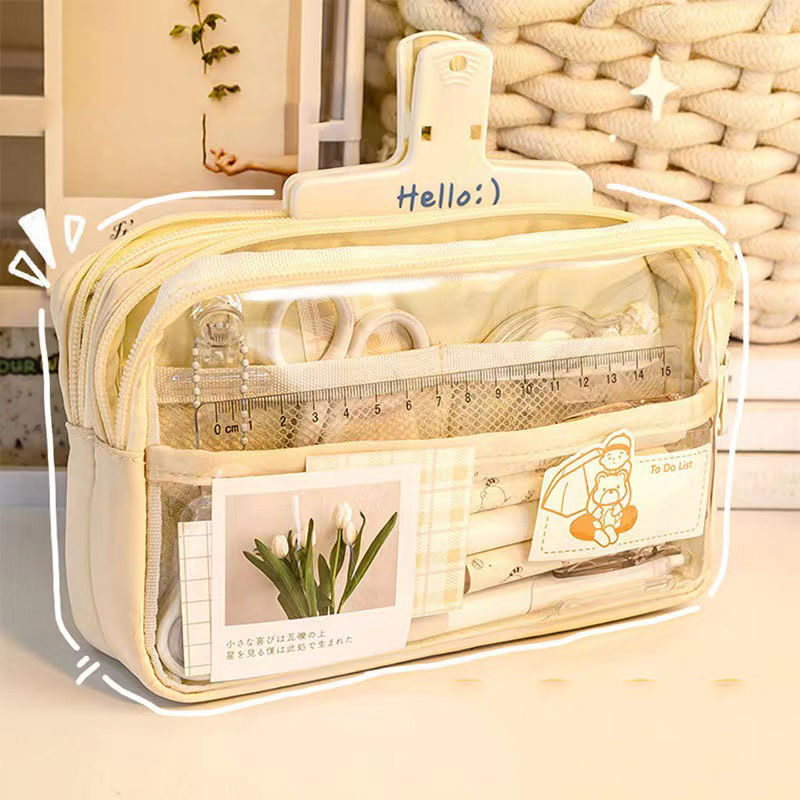 Aesthetic School Supplies Larg - Aesthetic Large Pencil Case Pouch 评论和价格