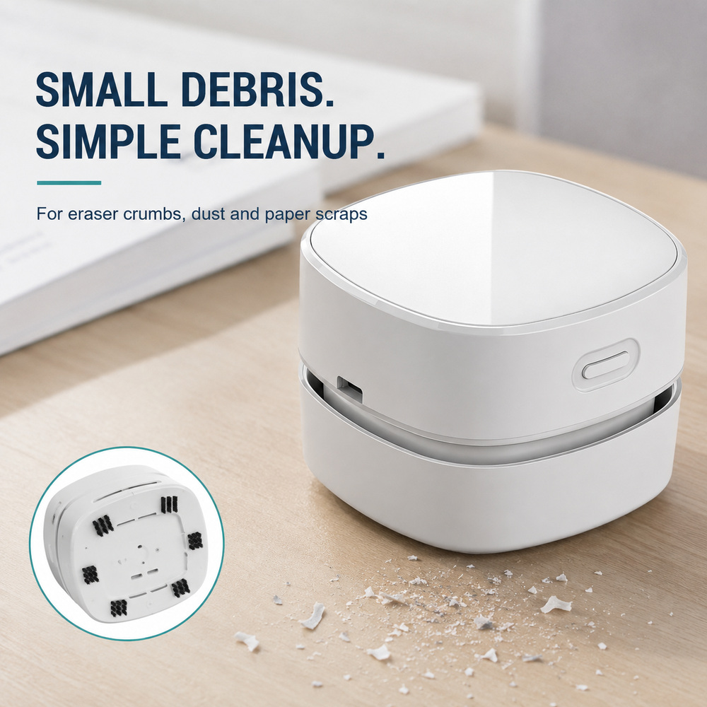 Portable Desktop Vacuum Cleane - Mini Desktop Vacuum Cleaner For Eraser Dust 评论和价格
