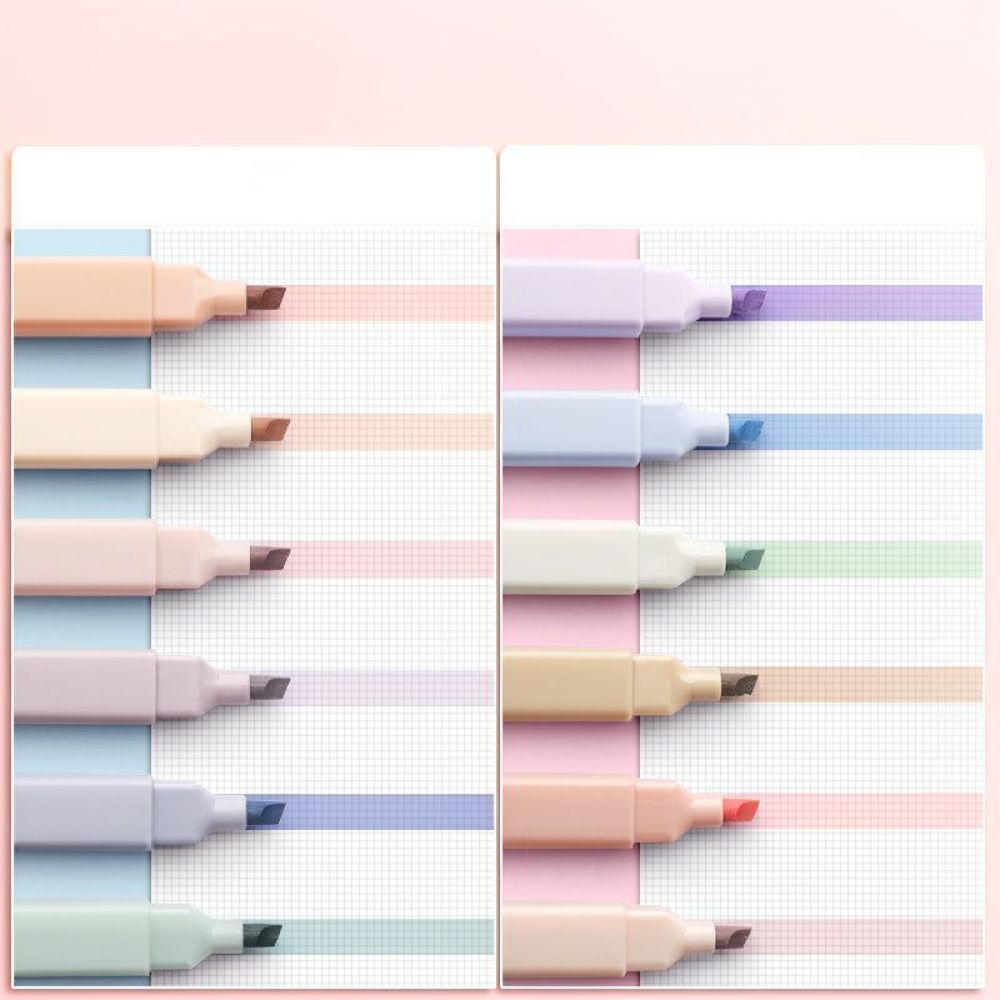 Aesthetic Pastel Highlighters  - Pastel Highlighter Set Double Ended 评论和价格