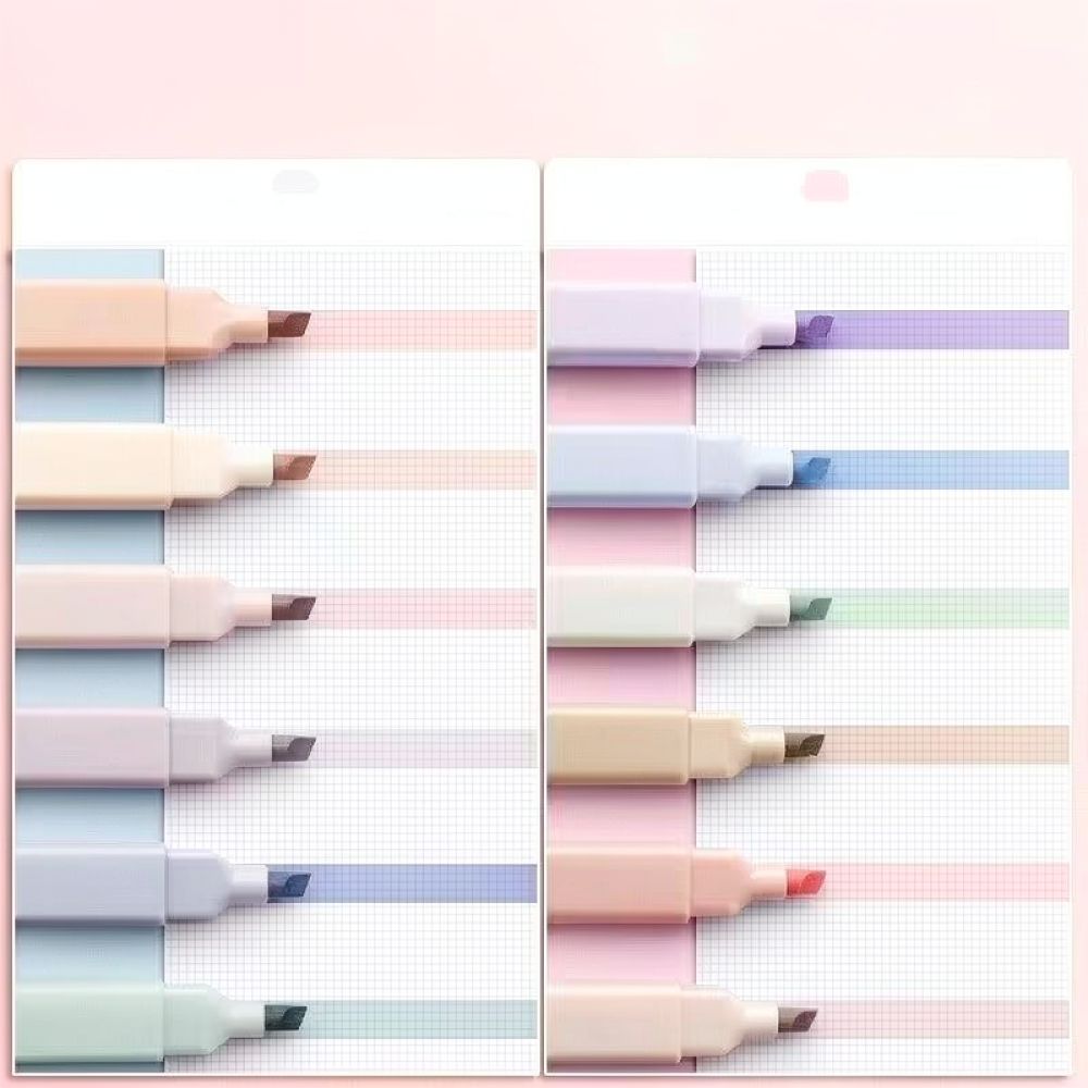 Aesthetic Pastel Highlighters  - Pastel Highlighter Set Double Ended 评论和价格